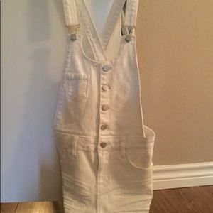White overalls. No rips or stains. New w/out tags